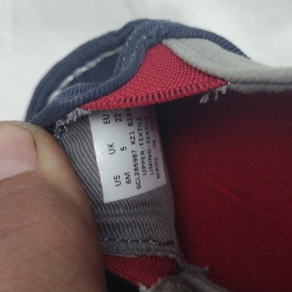 Sperry Salty Jr Washable Slip-On Sneaker Moccasin Toddler Sz 6M Blue Gray - Picture 8 of 10